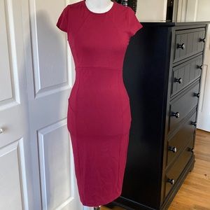 Felicity & Coco Dark Red Dress
